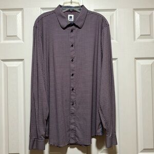 Brooklyn Brigade Long Sleeve Button Down Houndstooth Design - Size XL Tall